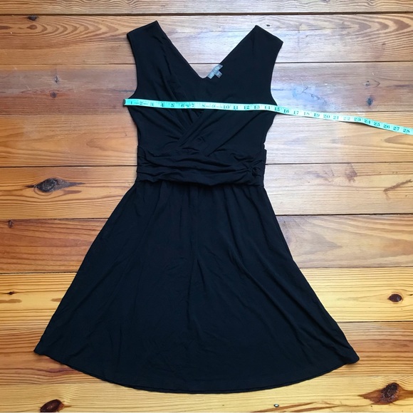 Lilla P Black V-Neck Viscose Dress, EUC, S - Picture 2 of 10